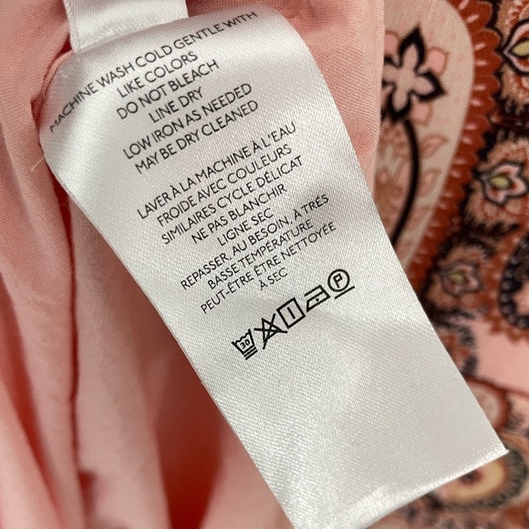 Anthropologie Blush Paisley Long Sleeve Dress - Picture 8 of 10